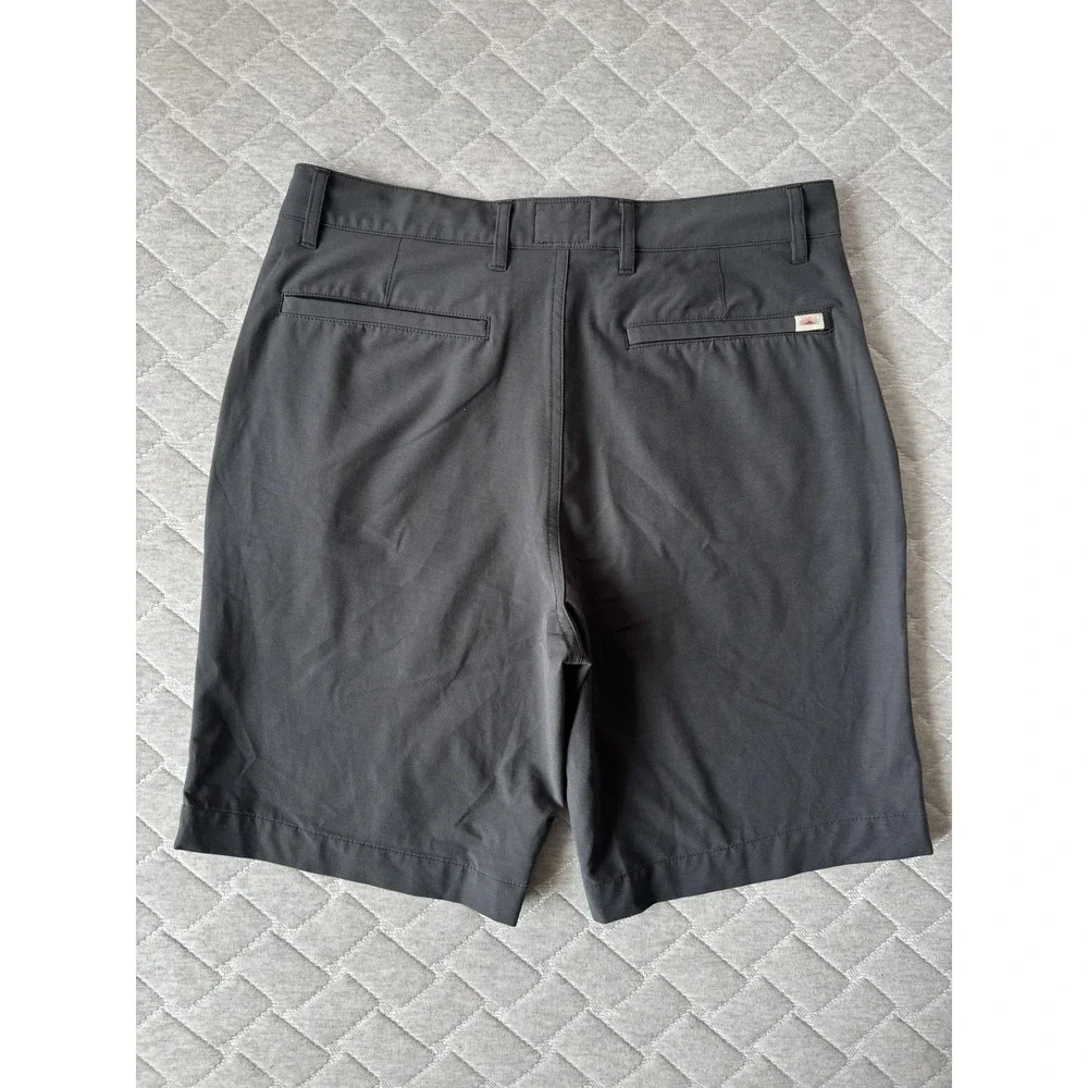 Faherty All Day 9 Inch Shorts Mens 31 Gray Stretch Chino Golf Casual Summer